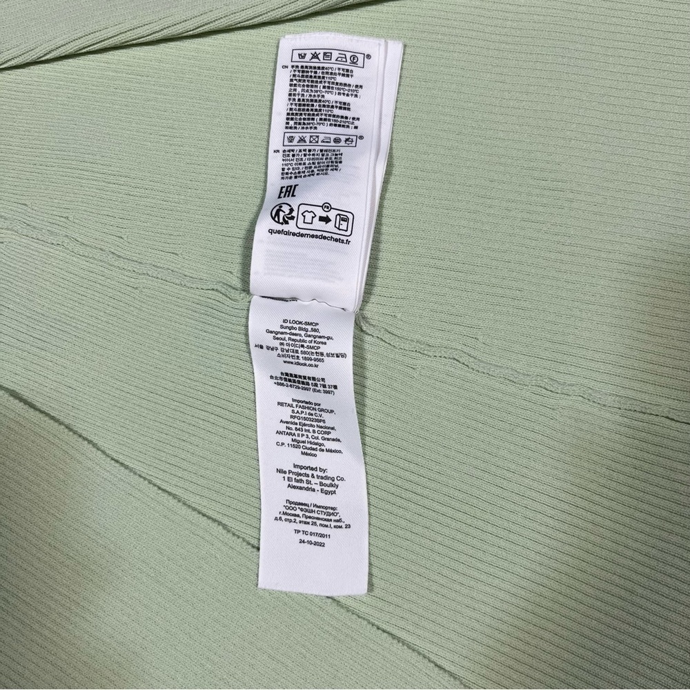 Maje Pastel Green Ribbed Knit Tie Back Midi Dress 38 - Picture 8 of 15